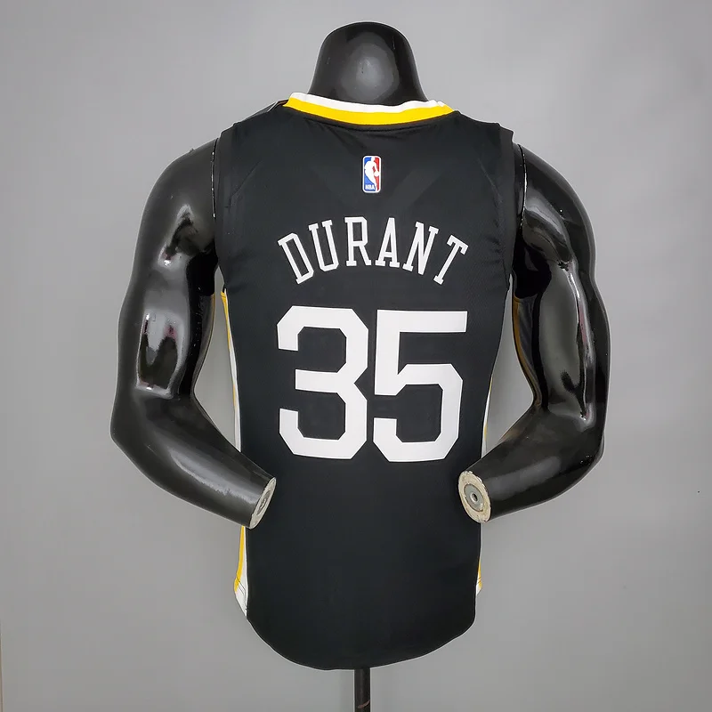 2019 Season Golden State Warriors black V-neck City version #35 Durant