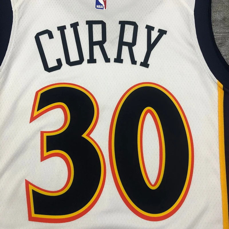 Golden State Warriors rookie White #30 Curry