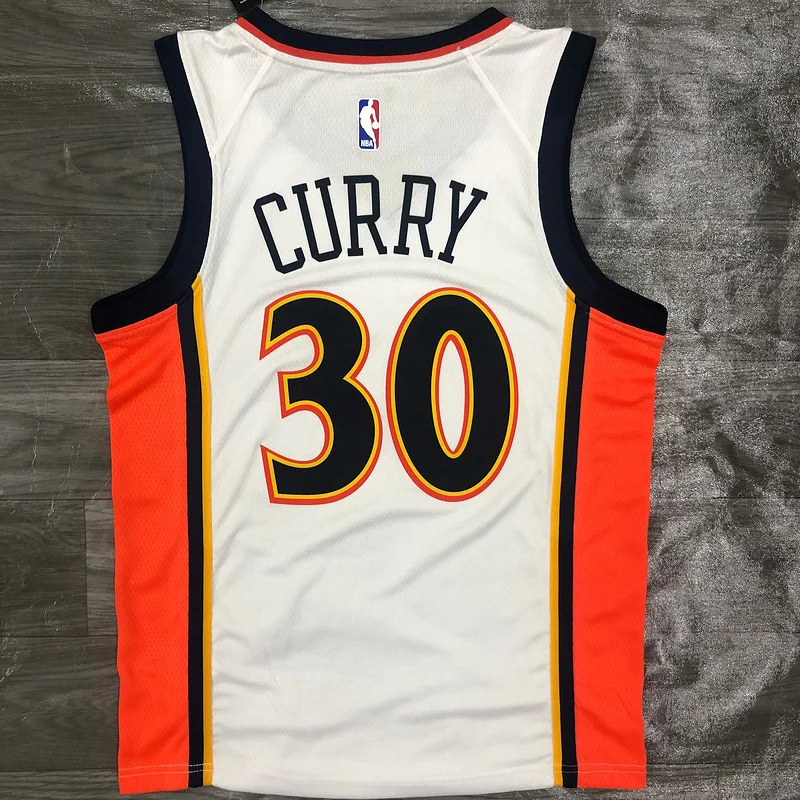 Golden State Warriors rookie White #30 Curry