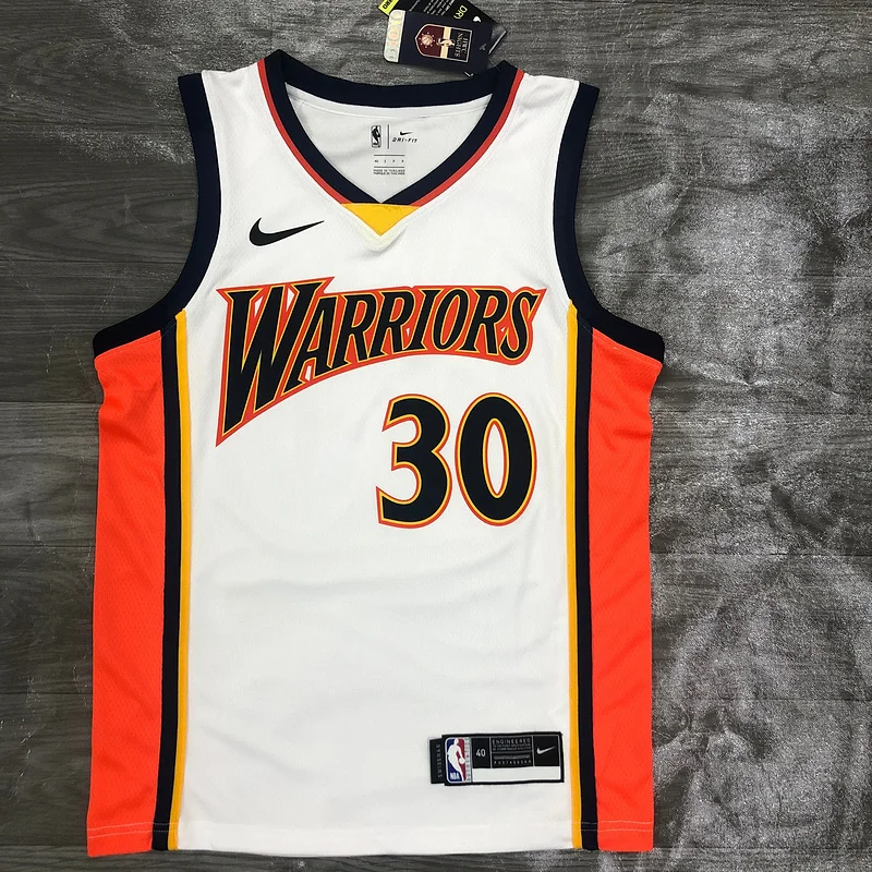 Golden State Warriors rookie White #30 Curry