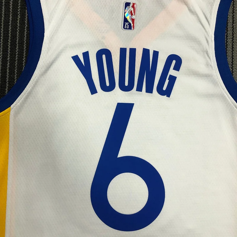 75th anniversary Golden State Warriors White #6 Nick Young