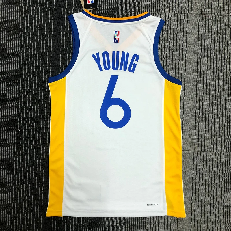 75th anniversary Golden State Warriors White #6 Nick Young