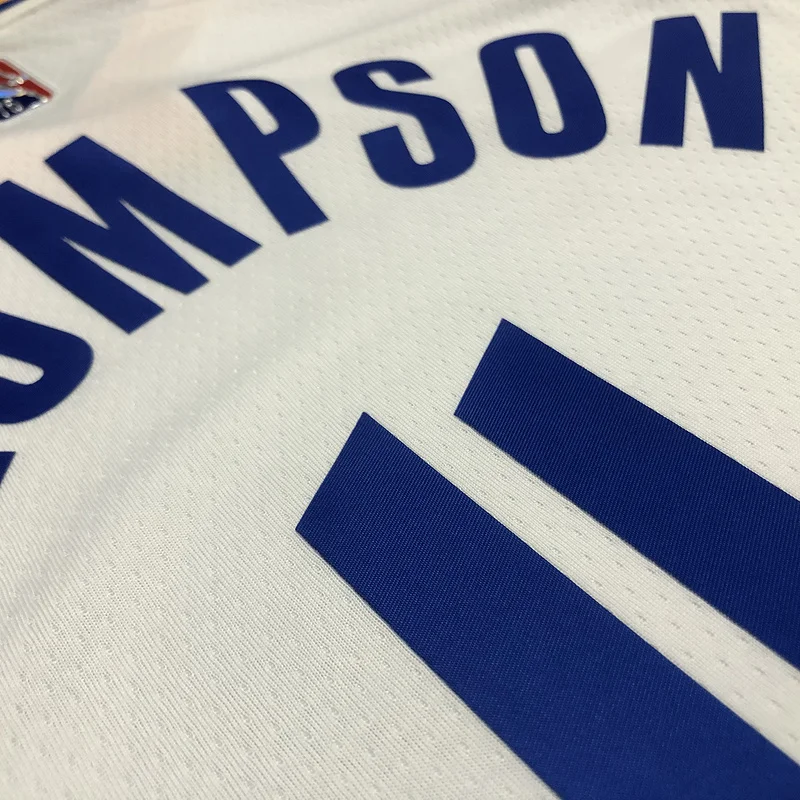 75th anniversary Golden State Warriors White #11 Thompson