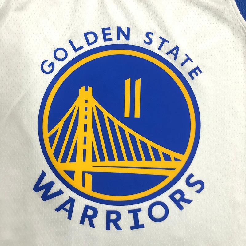 75th anniversary Golden State Warriors White #11 Thompson