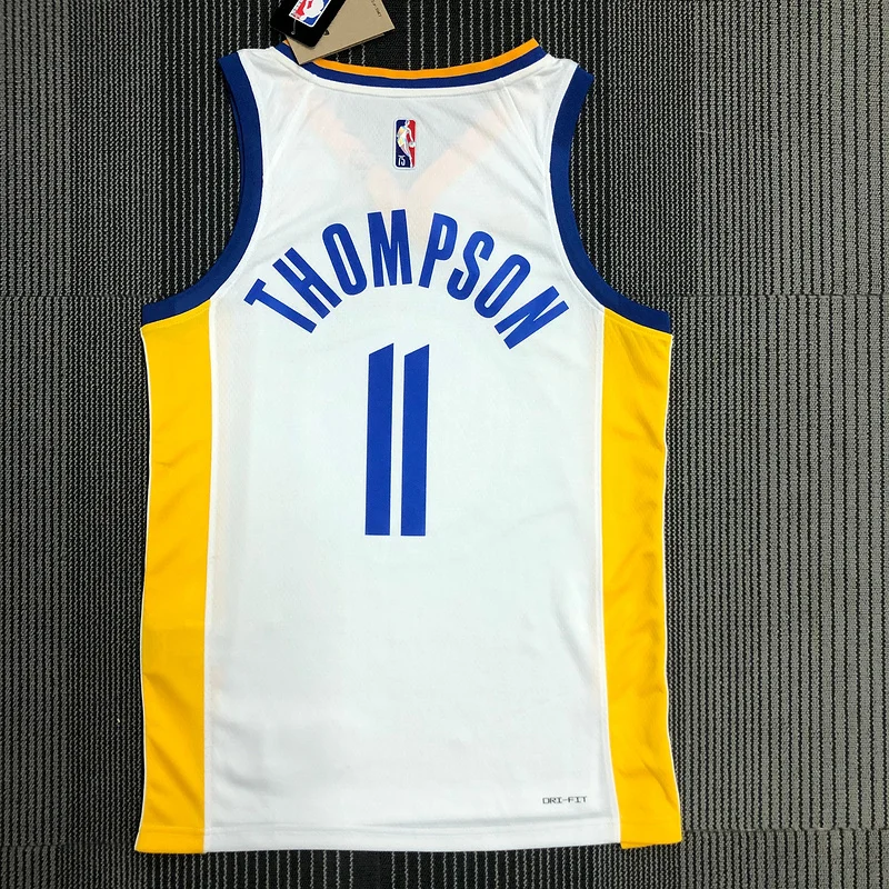 75th anniversary Golden State Warriors White #11 Thompson