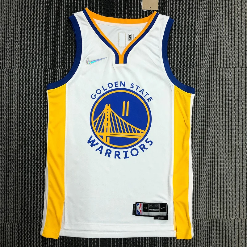 75th anniversary Golden State Warriors White #11 Thompson