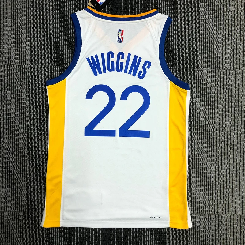 75th anniversary Golden State Warriors White #22 Wiggins