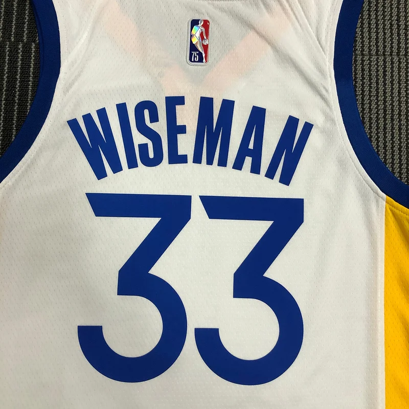 75th anniversary Golden State Warriors White #33 Wiseman