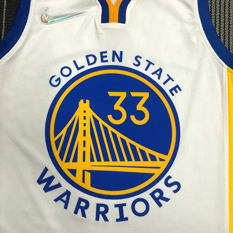 75th anniversary Golden State Warriors White #33 Wiseman