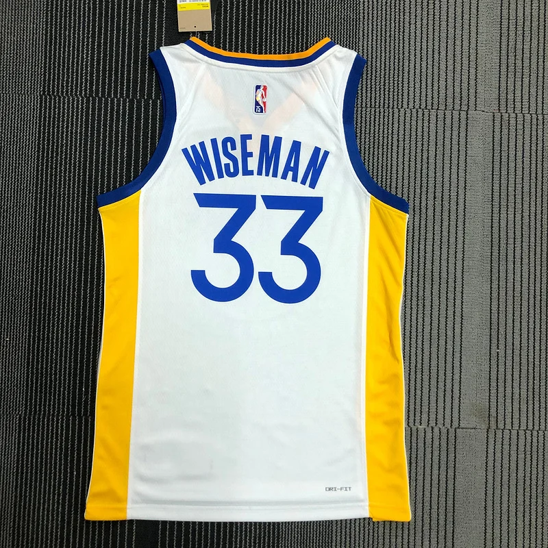 75th anniversary Golden State Warriors White #33 Wiseman