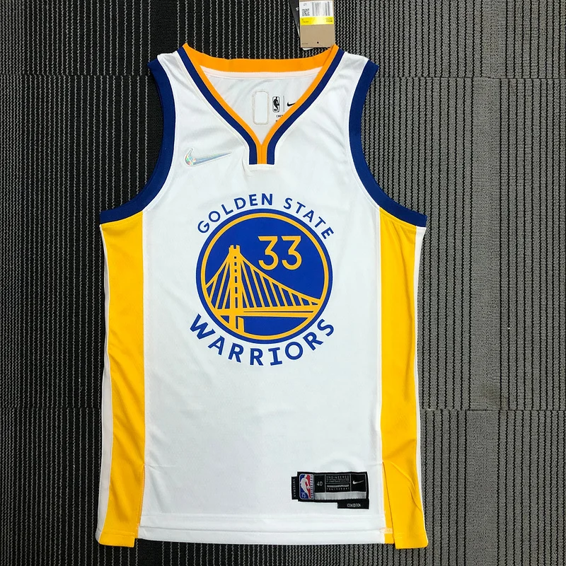 75th anniversary Golden State Warriors White #33 Wiseman