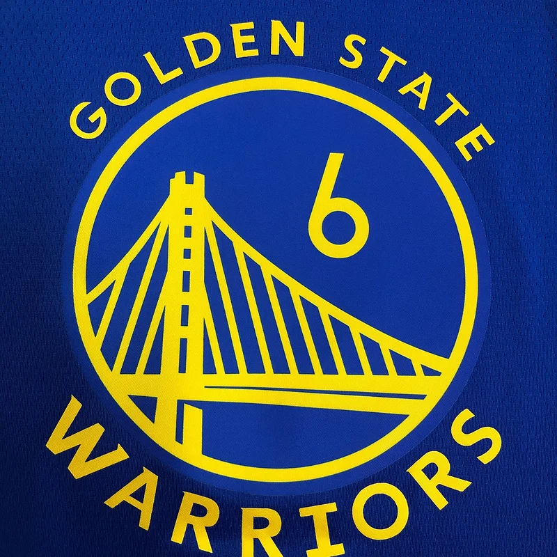 75th anniversary Golden State Warriors V-neck blue #6 Nick Young