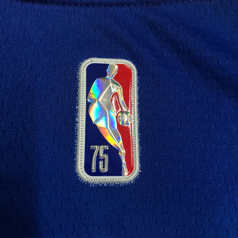 75th anniversary Golden State Warriors V-neck blue #3 Paul