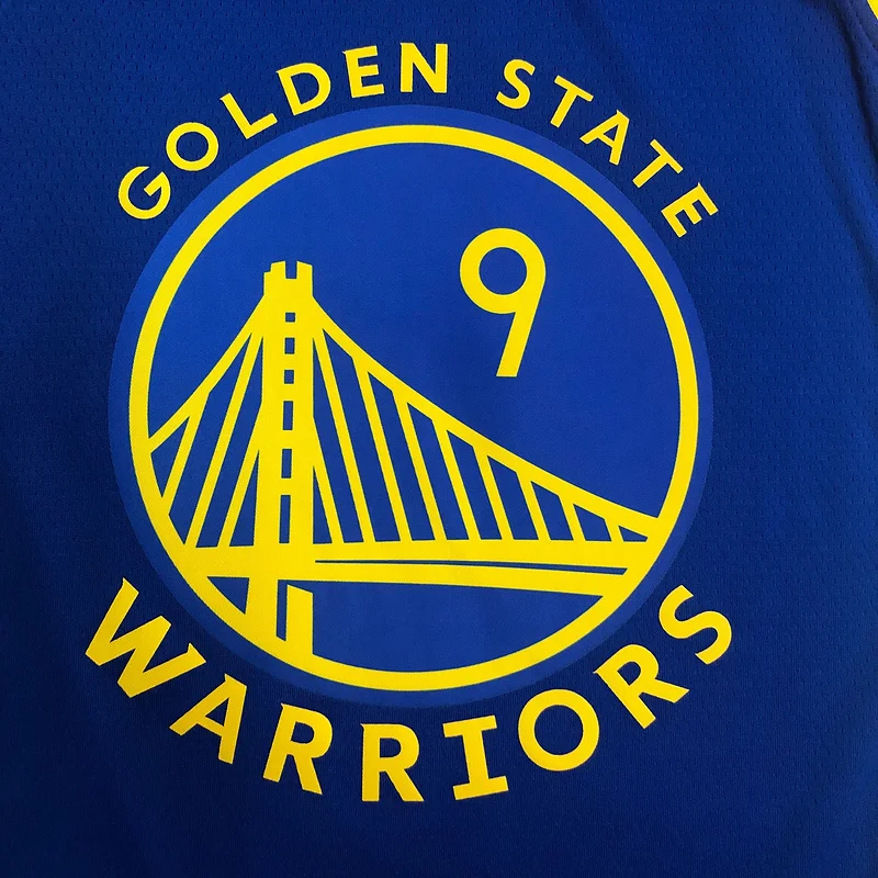 75th anniversary Golden State Warriors V-neck blue #9 Iguodala