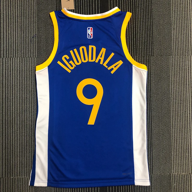 75th anniversary Golden State Warriors V-neck blue #9 Iguodala