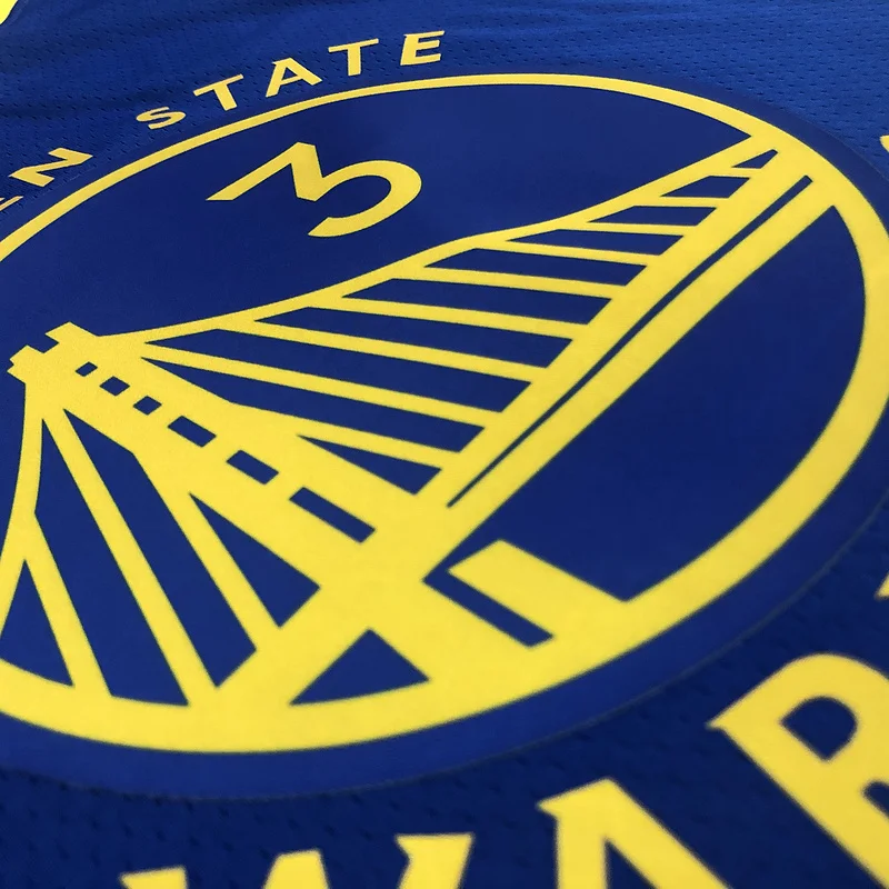 75th anniversary Golden State Warriors V-neck blue #3 Paul