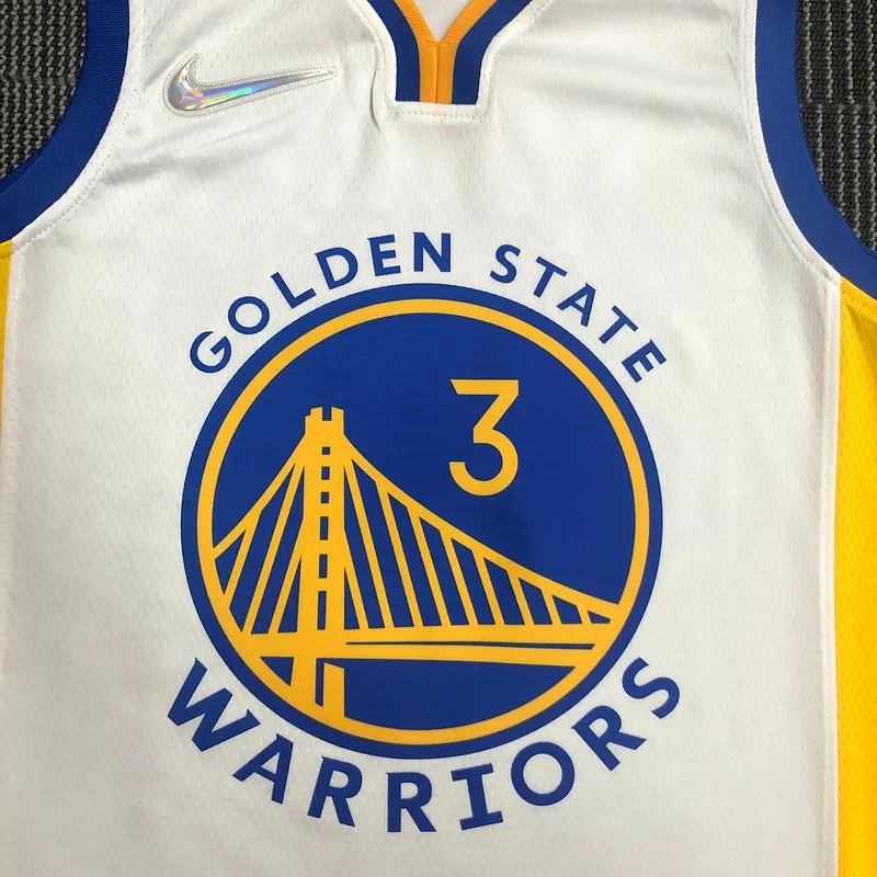 75th anniversary Golden State Warriors V-neck White #3 Paul