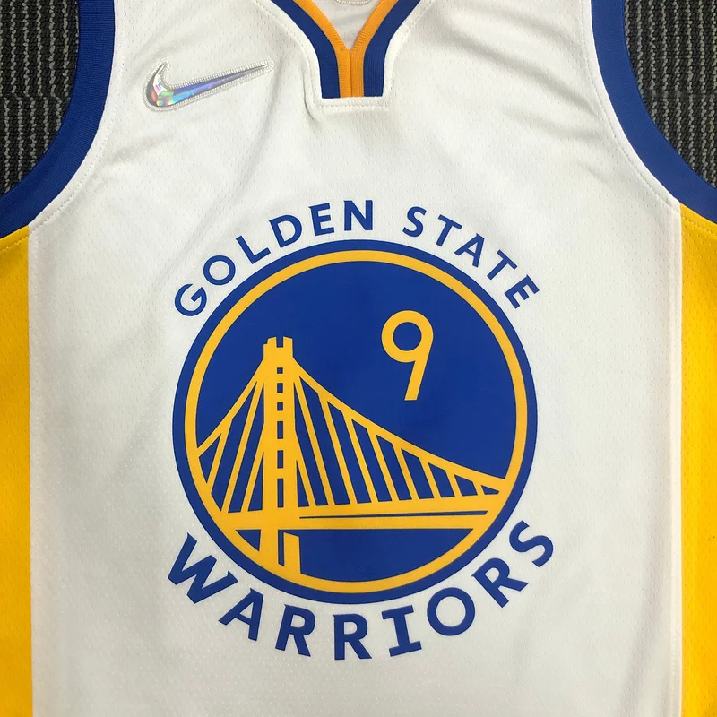 75th anniversary Golden State Warriors V-neck White #9 Iguodala