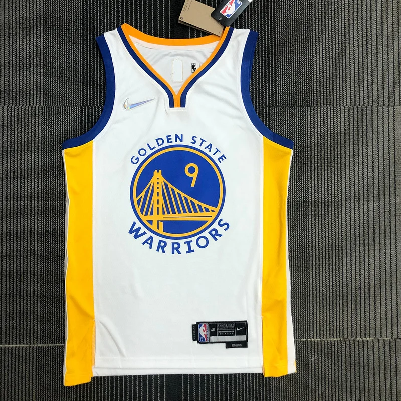 75th anniversary Golden State Warriors V-neck White #9 Iguodala