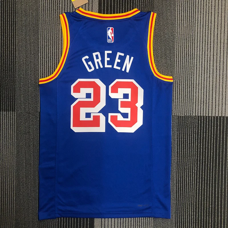 75th anniversary Golden State Warriors Retro #23 Green