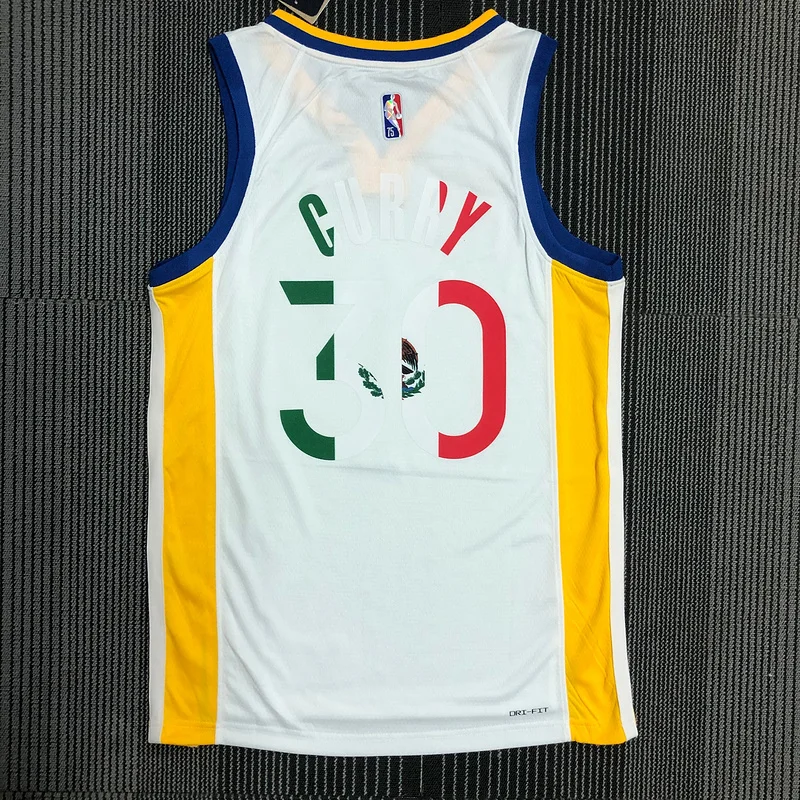 75th anniversary Golden State Warriors White Mexico #30