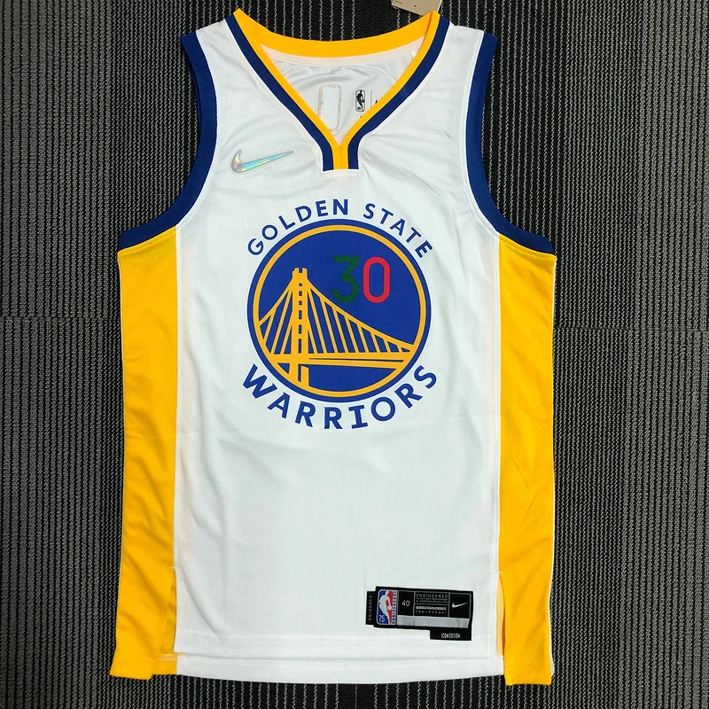 75th anniversary Golden State Warriors White Mexico #30