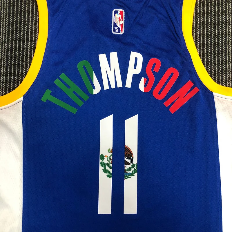 75th anniversary Golden State Warriors blue Mexico #11