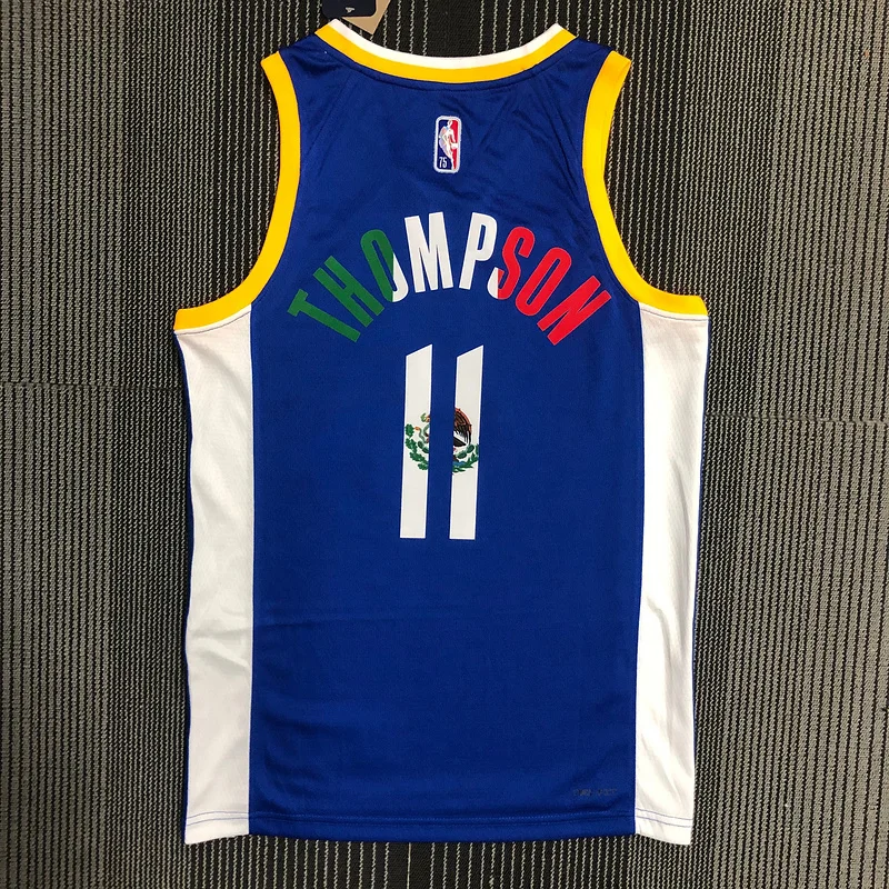 75th anniversary Golden State Warriors blue Mexico #11