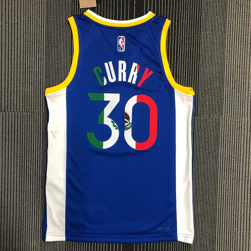 75th anniversary Golden State Warriors blue Mexico #30