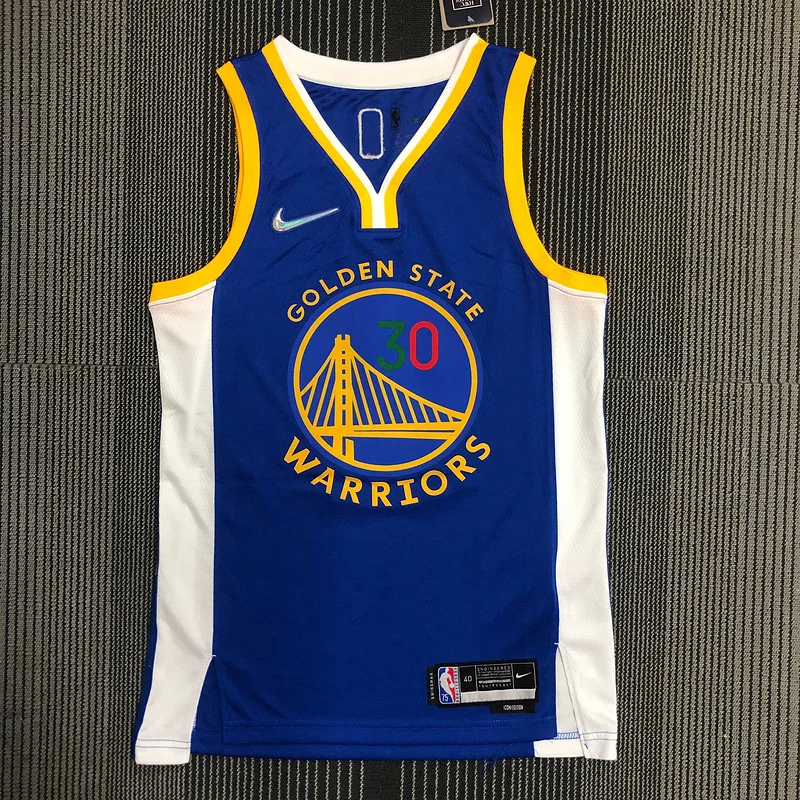 75th anniversary Golden State Warriors blue Mexico #30