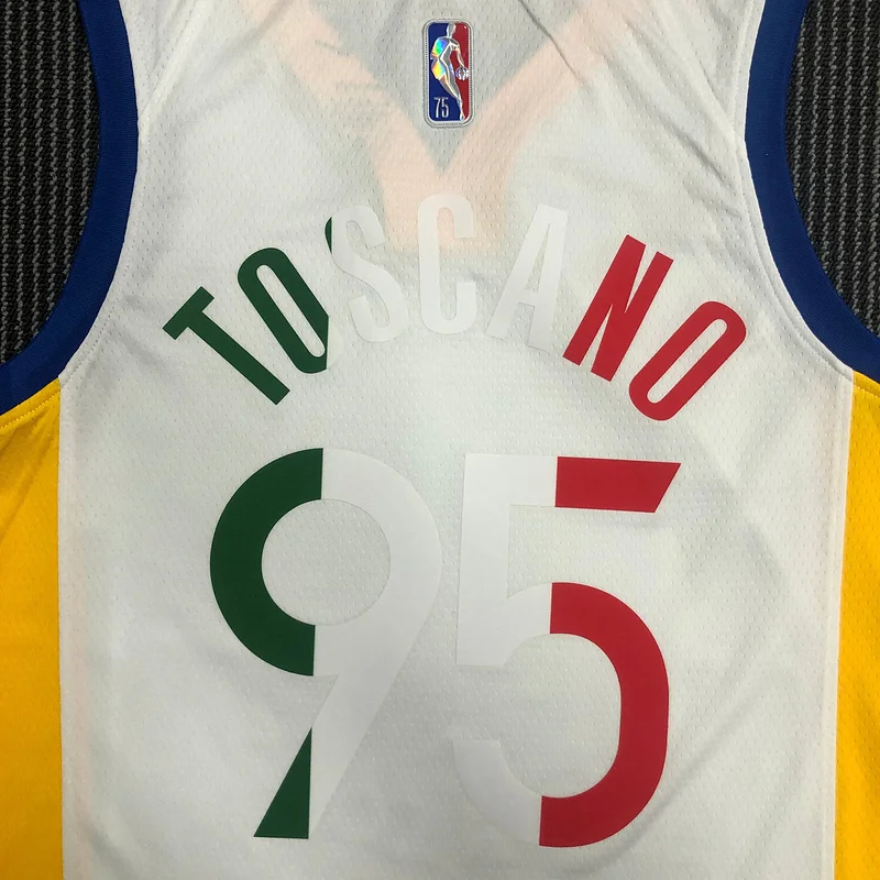 75th anniversary Golden State Warriors White Mexico limited #95