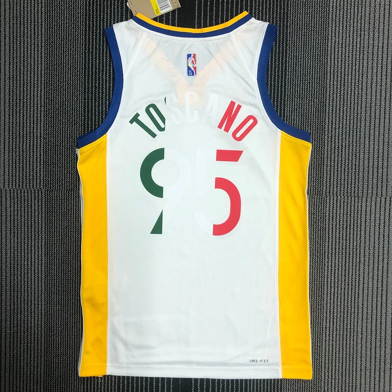 75th anniversary Golden State Warriors White Mexico limited #95