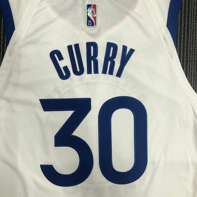 AU Player version Golden State Warriors White #30 Curry