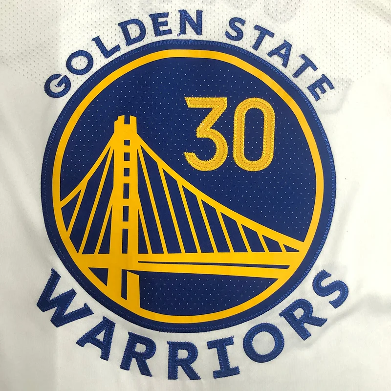 AU Player version Golden State Warriors White #30 Curry