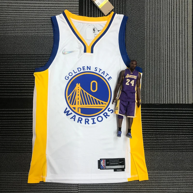 75th anniversary Golden State Warriors White #0 Payton