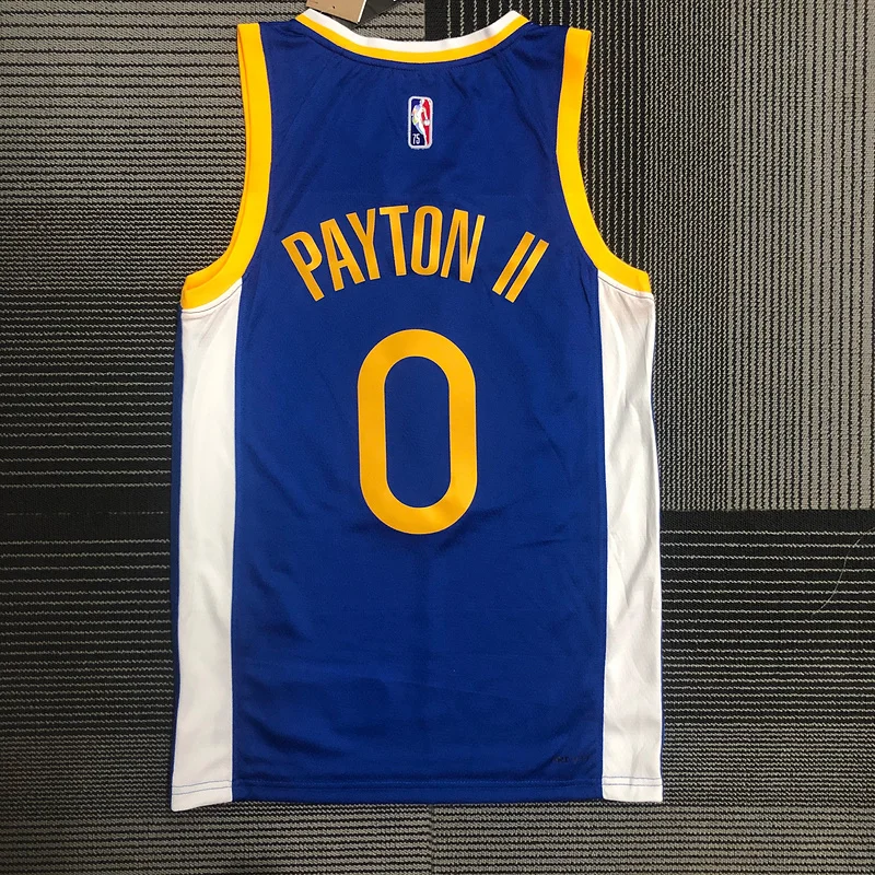 75th anniversary Golden State Warriors blue #0 Payton