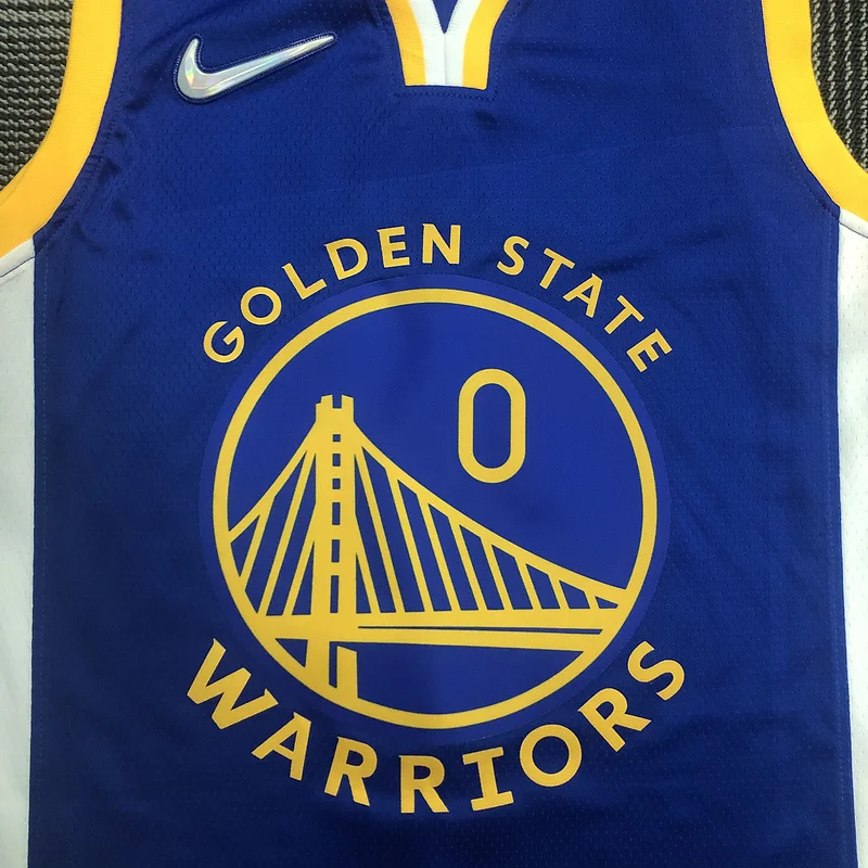 75th anniversary Golden State Warriors blue #0 Payton