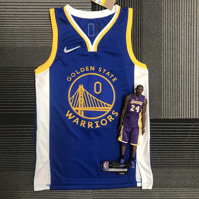 75th anniversary Golden State Warriors blue #0 Payton