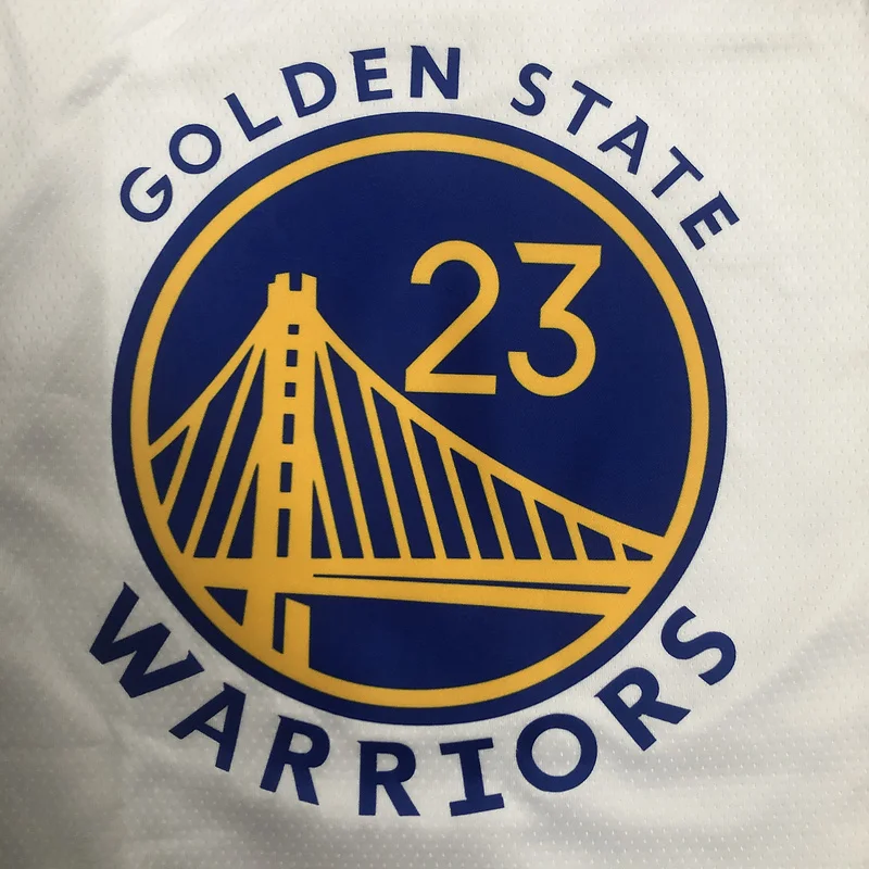 75th anniversary Golden State Warriors White #23 Green