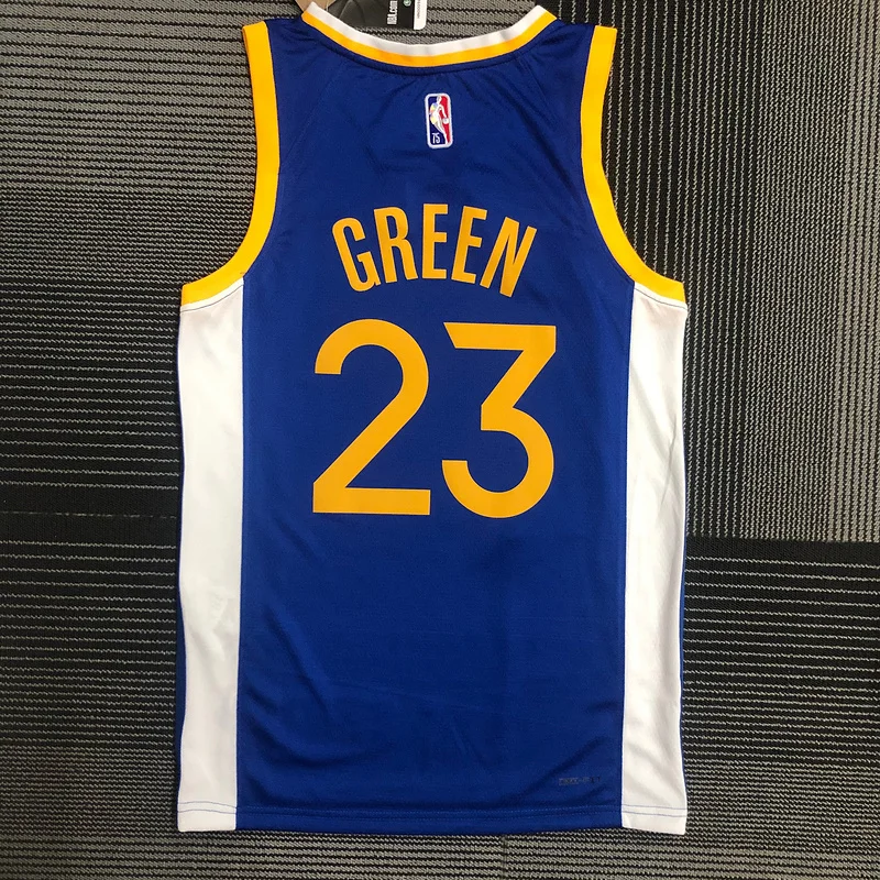 75th anniversary Golden State Warriors blue #23 Green