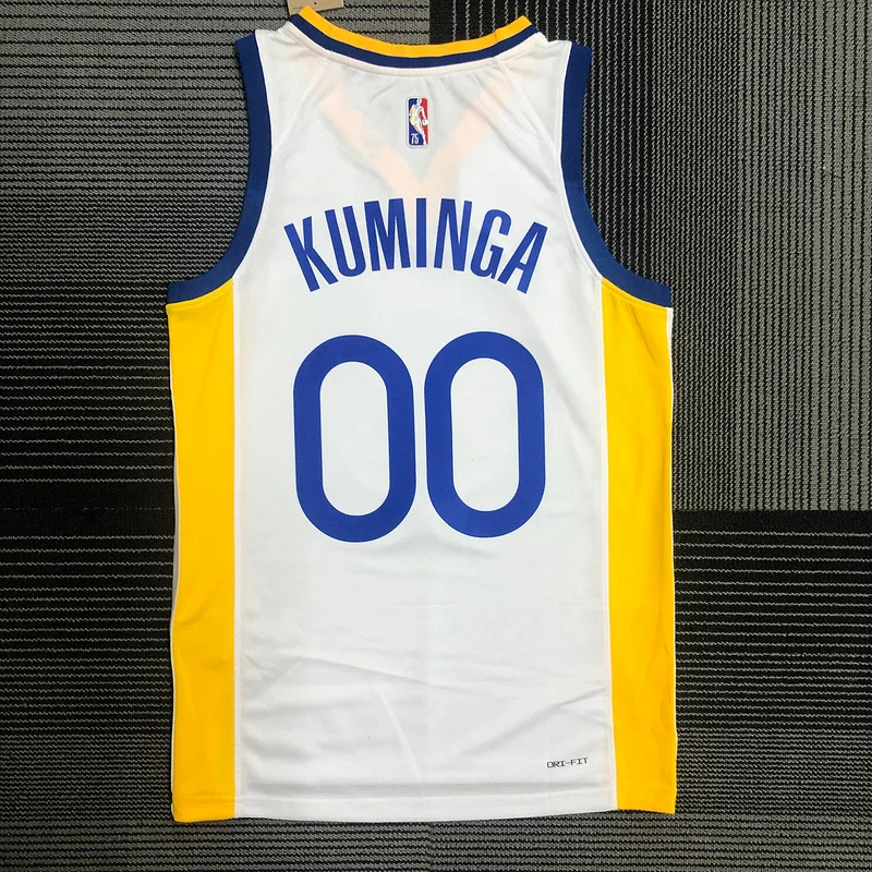 75th anniversary Golden State Warriors White #00 Kuminga