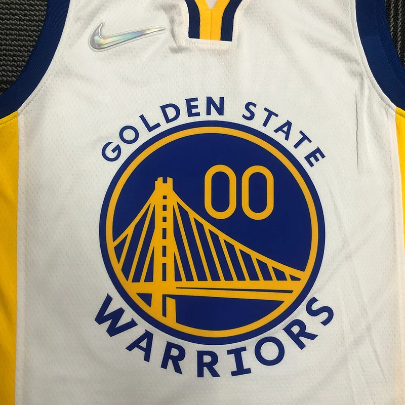 75th anniversary Golden State Warriors White #00 Kuminga