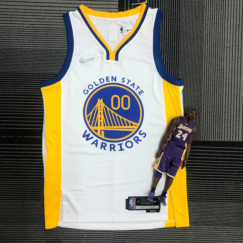 75th anniversary Golden State Warriors White #00 Kuminga