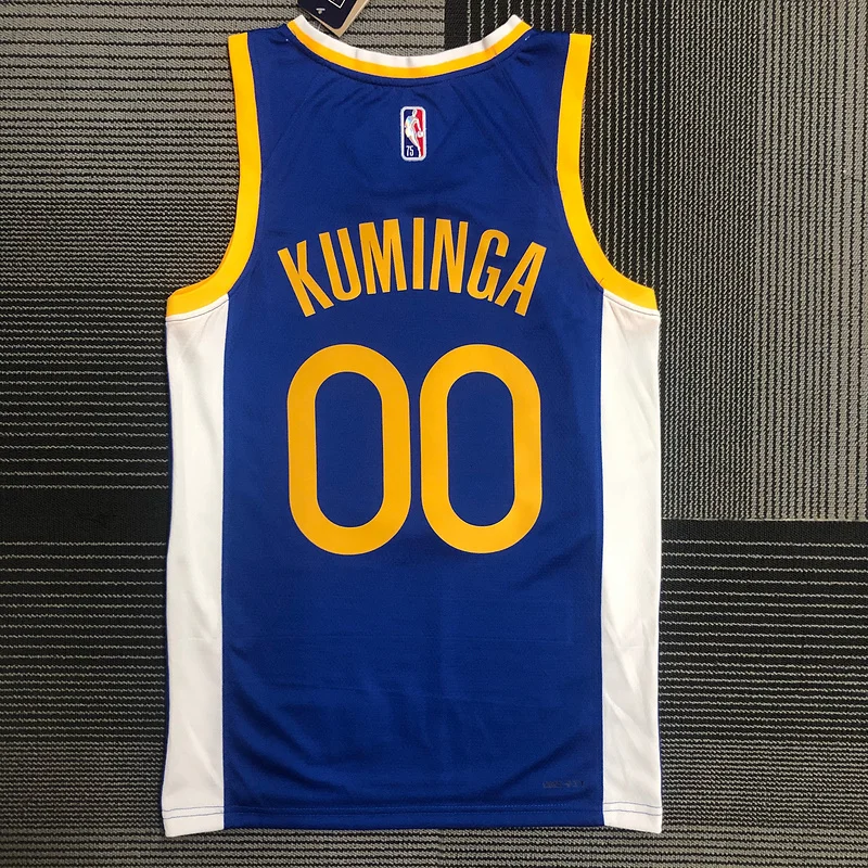 75th anniversary Golden State Warriors blue #00 Kuminga