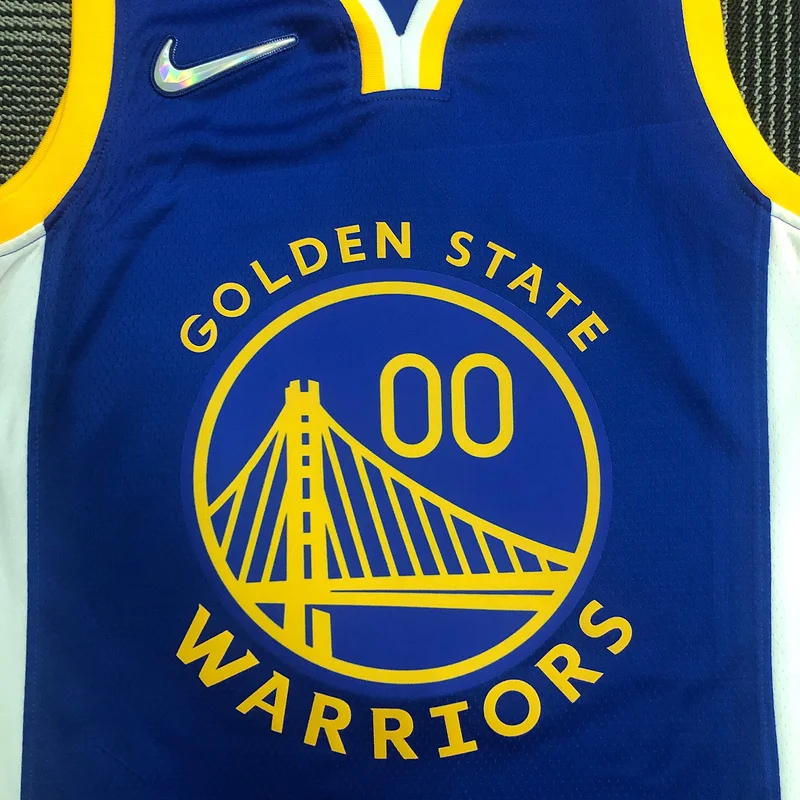 75th anniversary Golden State Warriors blue #00 Kuminga