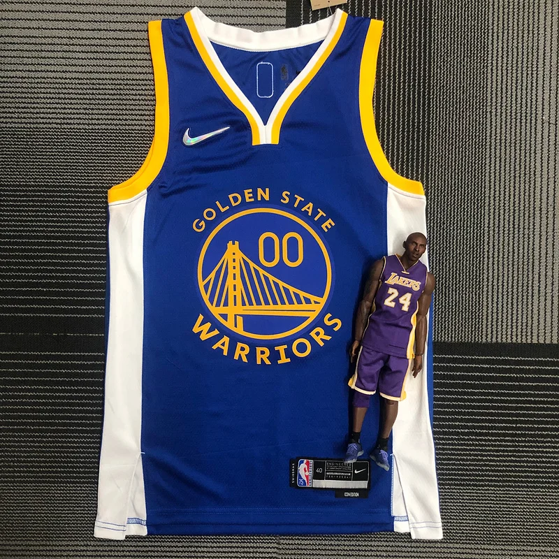 75th anniversary Golden State Warriors blue #00 Kuminga