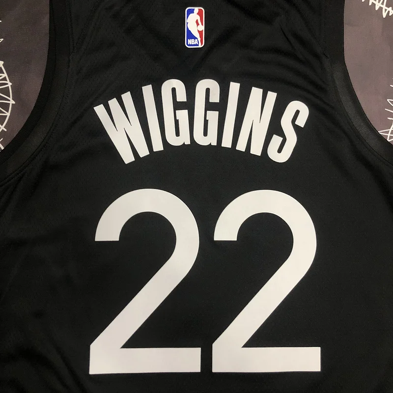 2020 Season Golden State Warriors black gray #22 Wiggins