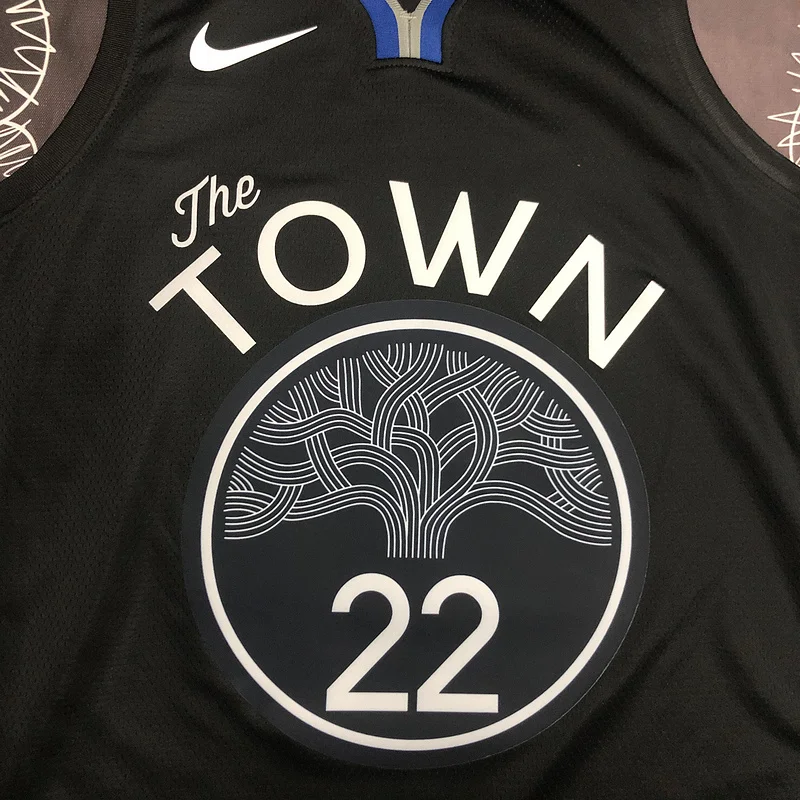 2020 Season Golden State Warriors black gray #22 Wiggins