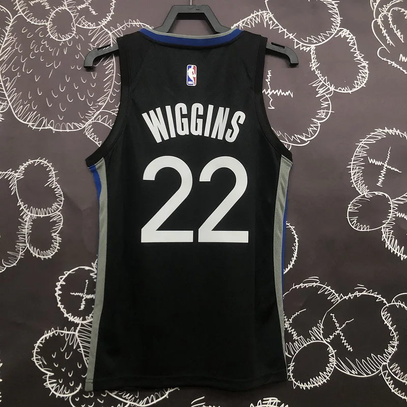 2020 Season Golden State Warriors black gray #22 Wiggins