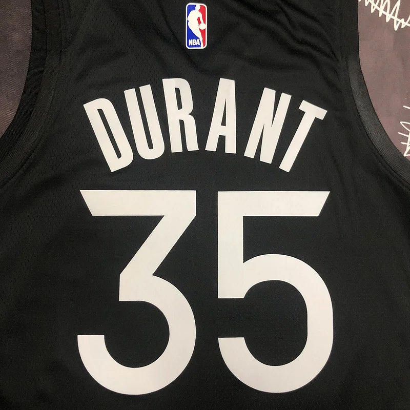 2020 Season Golden State Warriors black gray #35 Durant